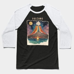 Volcano Baseball T-Shirt